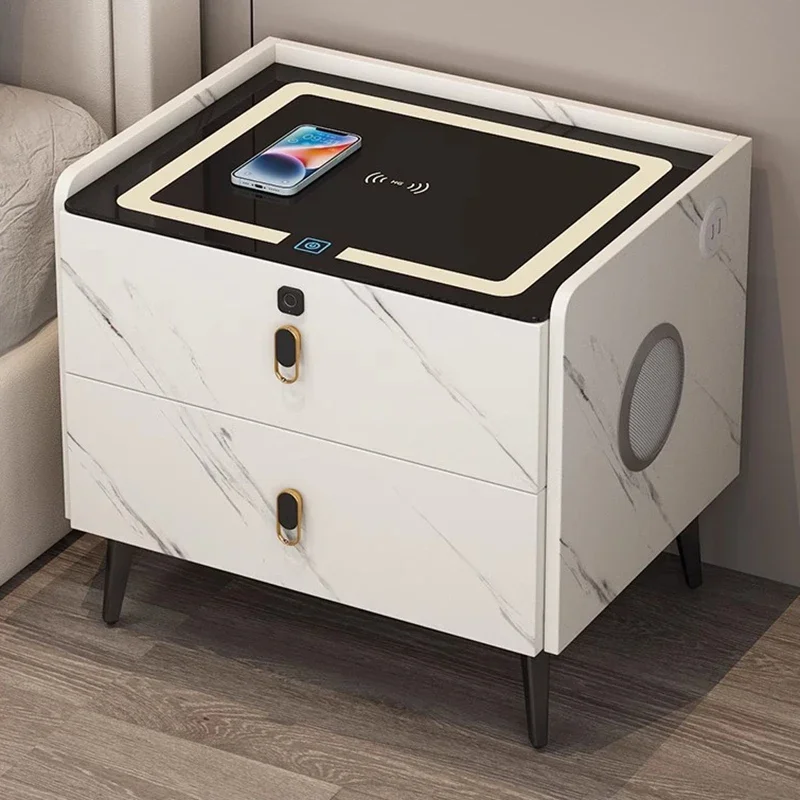 

Table Side Bed Room White Nightstand Headboard Bedside Gamer Cabinet Mini Sofa Auxiliary Storage Bedroom Meubles De Chambre