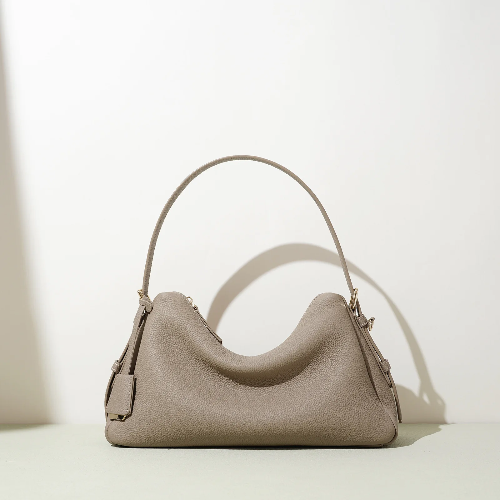 New Korean Style Genuine Cowhide Bag Women Fashion Trendy Niche Minimalist Bag Versatile Handbag Single Shoulder Crossbody Bag