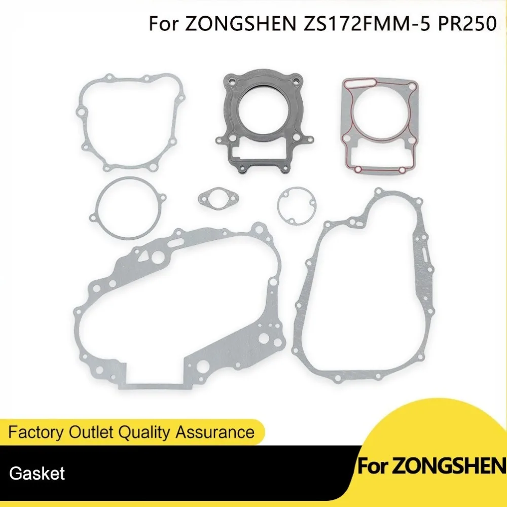 ZONGSHEN ZS172FMM-5 PR250 Kit completo  juntas accesorios  motor  motocicleta juego completo  sellos  almoha