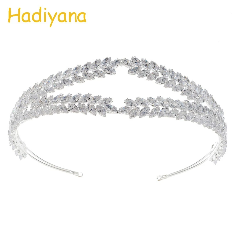 

Диадемы и короны HADIYANA, простой милый дизайн, элегантная роскошь для женщин, свадебные аксессуары для волос BC4720, подарок на день Святого Валентина