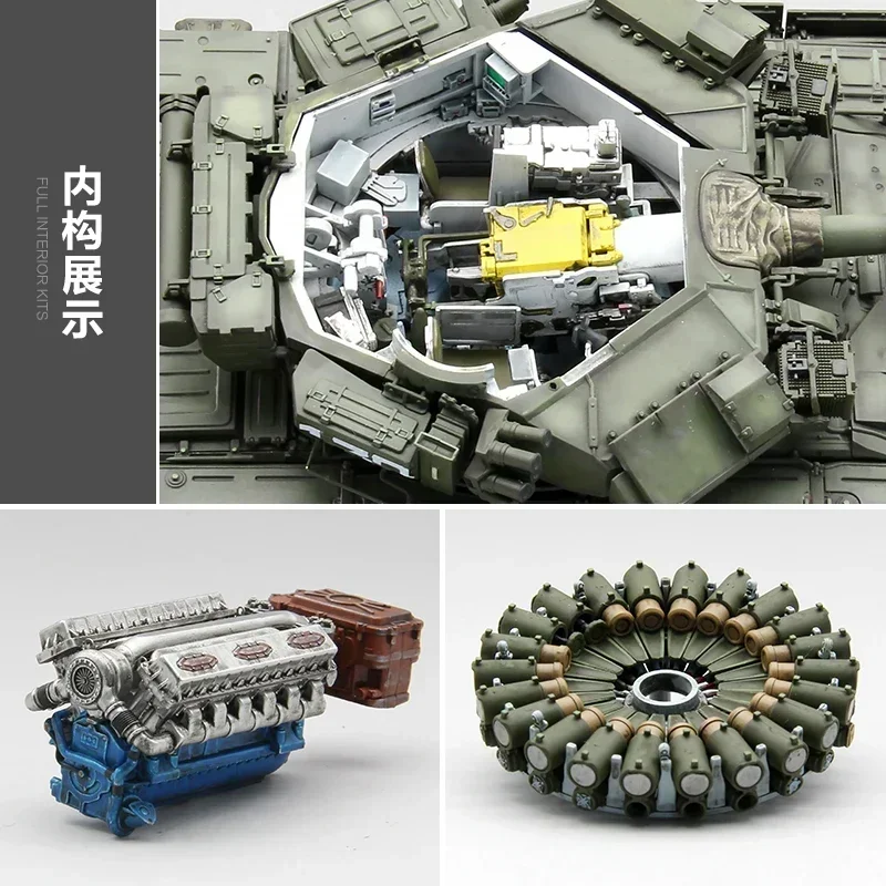 T-90A main battle tank full internal structure  35A050 1/35 Scale Amusing Hobby  Custom Collectible Children Toy Birthday Gift