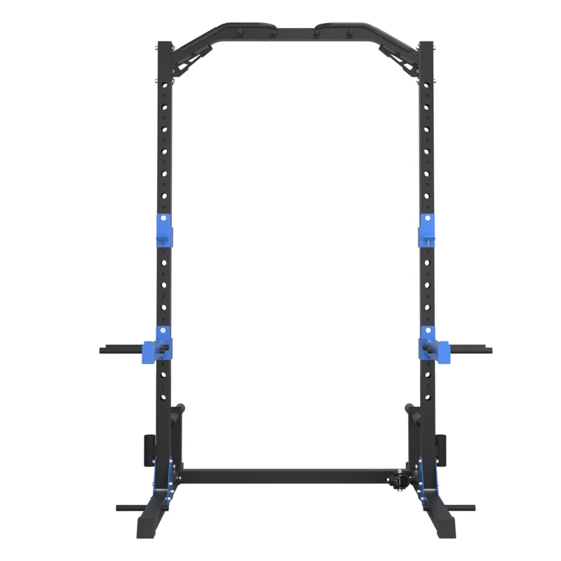 

Half Power Rack with Safety Arms Home Gym Landmine & Squat Strength Training Machine