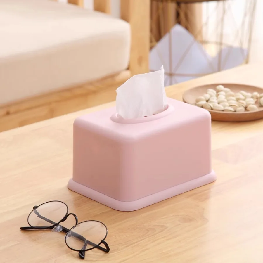 Plastic Roll Paper Holder Towel Tissue Box Storage Case Car Desktop Napkins Holder Organizer For Kitchen Bathroom Supplies