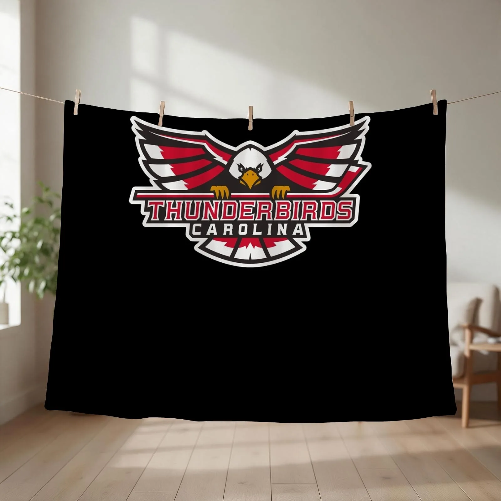 Carolina Thunderbirds Throw Blanket Polar Baby Personalized Gift For Baby Blankets