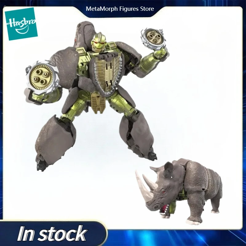 Original Hasbro Transformers War for Cybertron Kingdom F1119 Rhinox Voyager-Klasse Anime-Figur, Action-Spielzeug, Modell, Geschenk