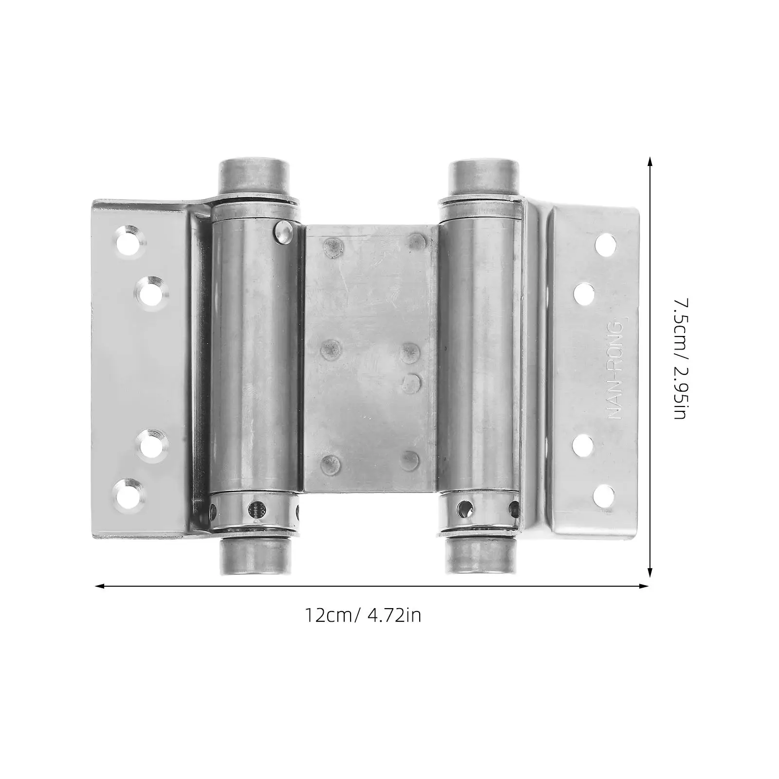 4pcs Automatic Closing Hinge 3 Inch Double Spring Stainless Steel Door Hinges Adjustable Gate Hinges Furniture