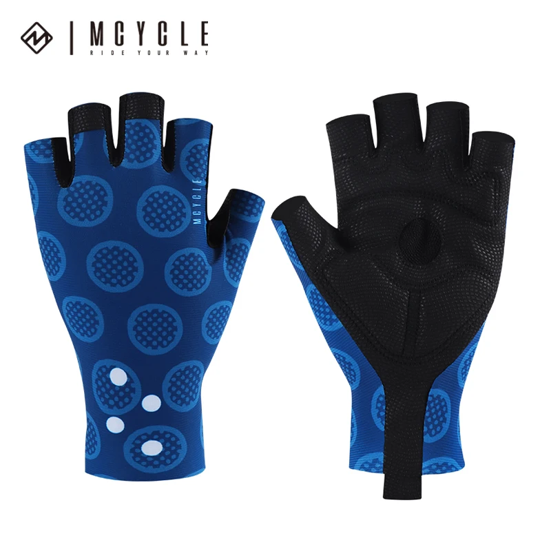 Mcycle Wholesale Half Finger Sport Gym Gloves Laser Cutting Bicycle Gloves Anti-sweat Breathable Specialize Cycling Gloves