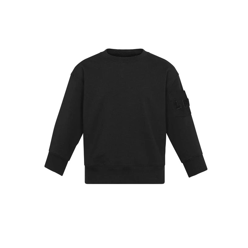 New 2026 Children's Long Sleeve Embroidered Sweatshirt Pure Cotton Comfortable Breathable Kids' Top for All Seasons