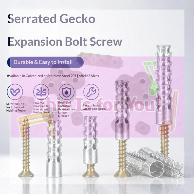 Self-Tapping Screw And Expansion Tube Anchor Kit Carbon Steel Heavy Duty Drywall Concrete Drilling Plug Expansion Bolt Fastener