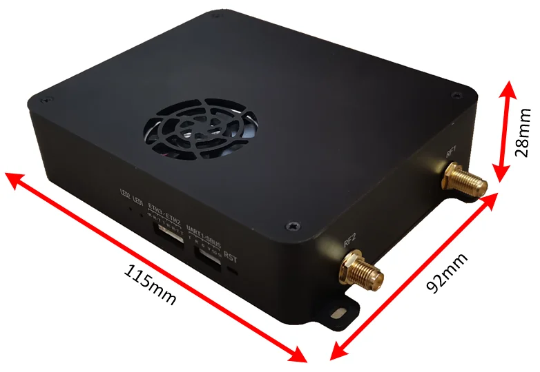 Transceptor de Radio OFDM UAV, sistema de Control remoto de frecuencia de salto de enlace de telemetría de Video UAS USV, helicóptero eléctrico, 30km, NLOS