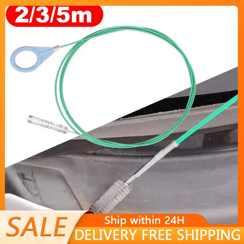 Auto Ablauf Dredge Reinigung Peeling Pinsel Auto Schiebedach Lange Schläuche Detaillierung Reinigung Werkzeug Spirale Reinigung Pinsel Ablauf Reiniger