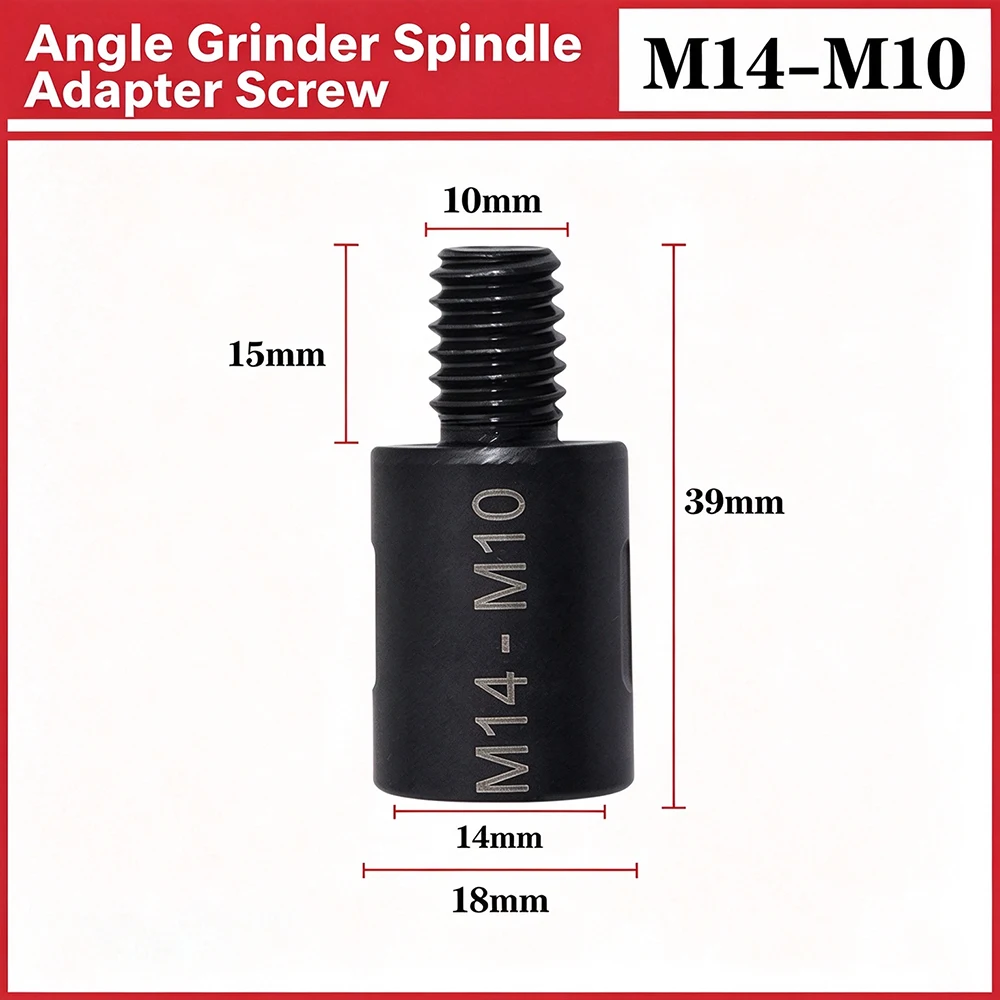 Angle Grinder Thread Adapter M10 M14 5/8-11 Spindle Conversion Screw Grinding Machine Connecting Rod For Polishing Wheel