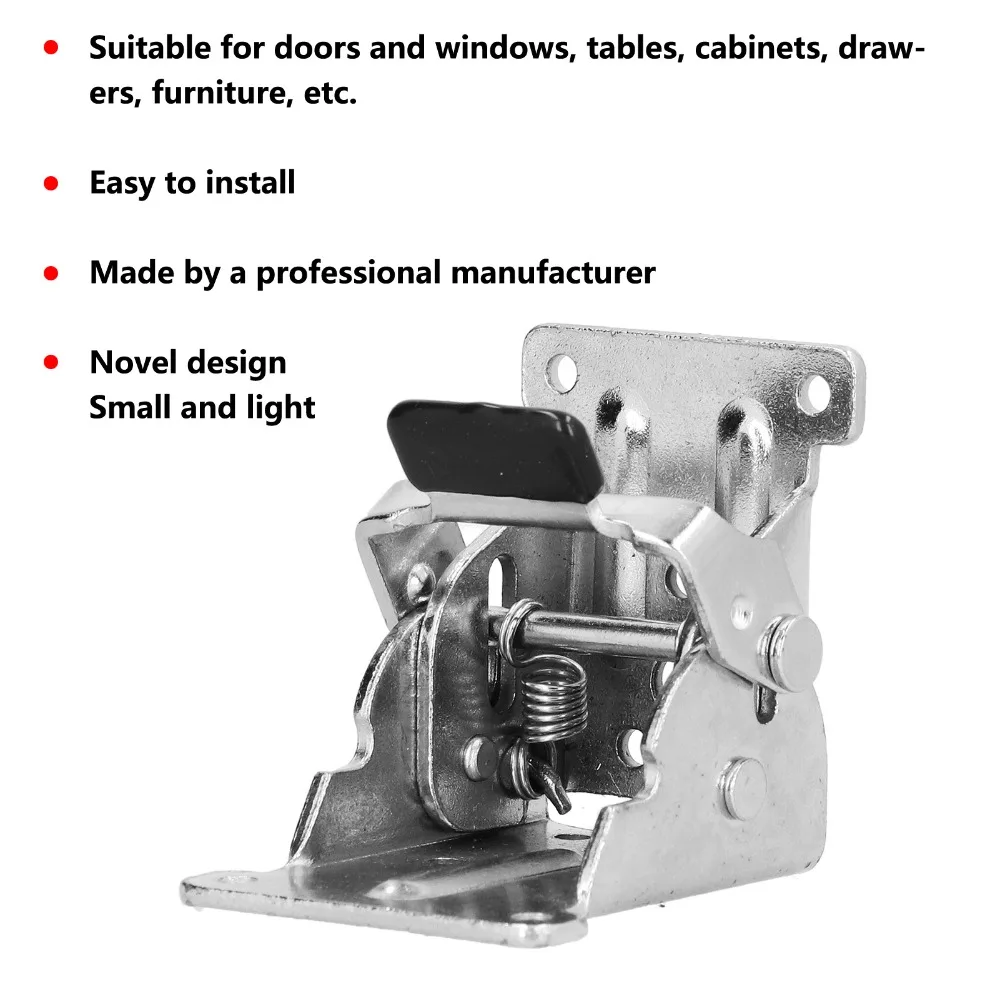 4pcs Collapsible Heavy Duty Folding Table Leg Bracket Foldable Locking Drop Leaf Bracket Self Locking Hinge For Furniture