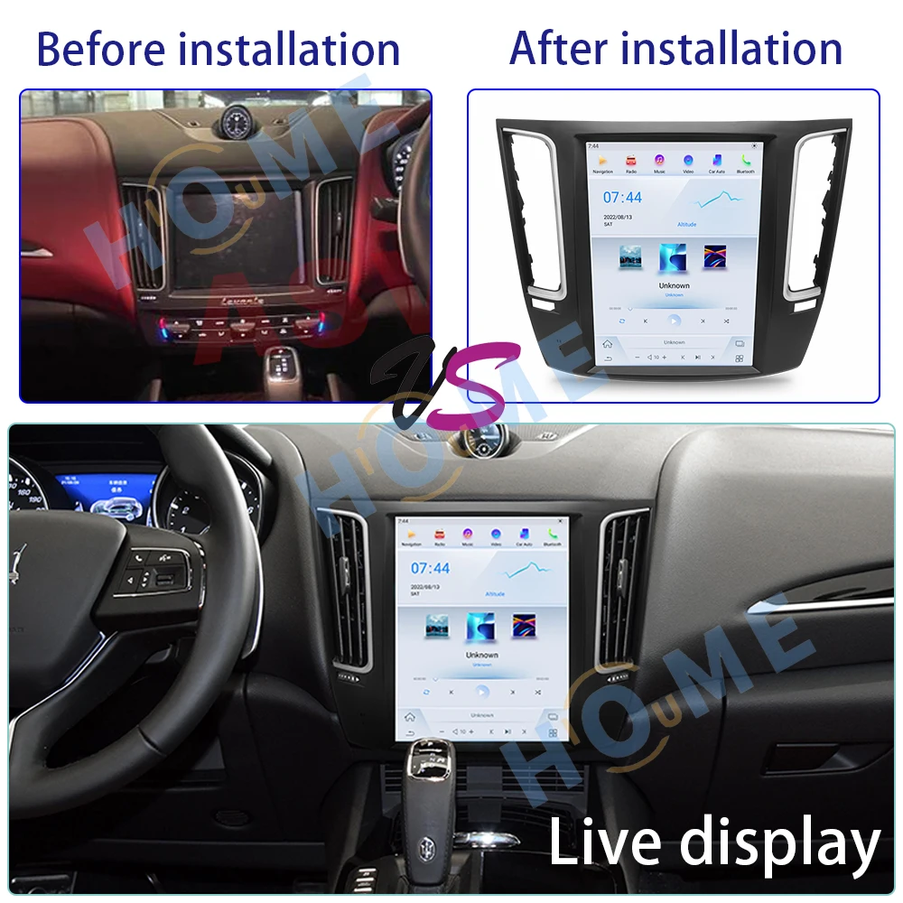 GPS Blue-tooth Car Multimedia Player Navigation Tesla For Maserati Levante 2015-2021 Qualcomm Android 11 CarPlay Auto Radio DSP