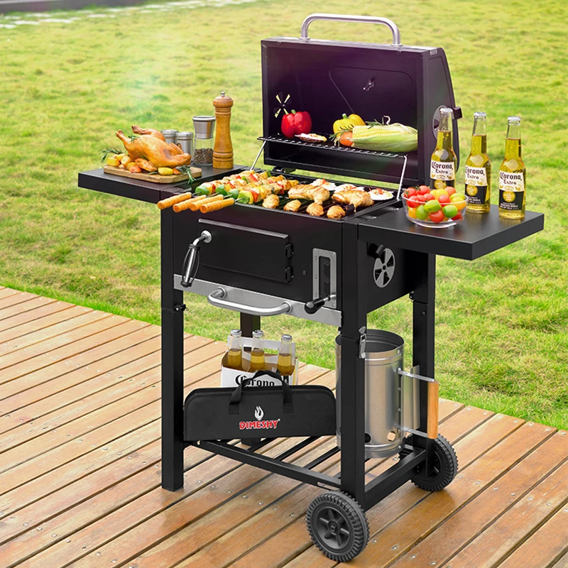 Meat Stove Outdoor Portable Foldable Courtyard Barbecue Household Charcoal Picnic BBQ Cooking Grill