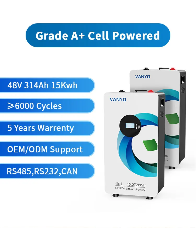 51.2v 48V 314Ah Lithium Battery Pack 15kwh 30kwh Solar Energy System 51.2v LiFePO4 Energy Storage Battery