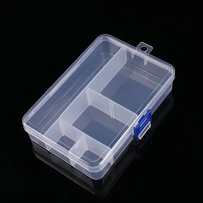 Transparent Plastic Storage Jewelry Box Compartment Adjustable Container For Beads Earring Ring Necklace Box For Jewelry Box