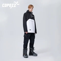 COPOZZ hombres mujeres pantalones de esquí equipo de esquí cálido a prueba de viento pantalones de esquí de invierno impermeable ropa deportiva al aire libre Snowboard