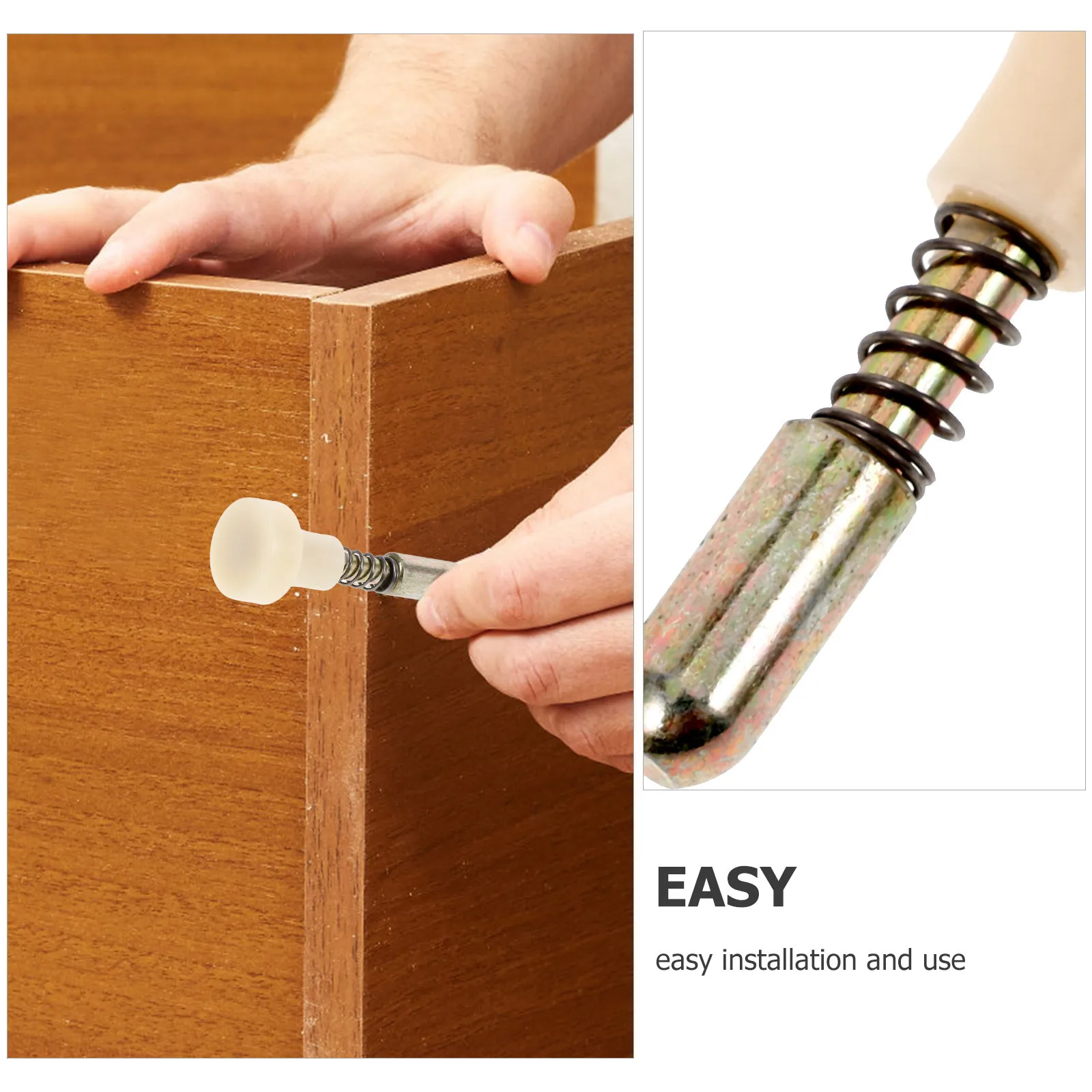 

10Pcs Door Lifting Adjustment Rod Spring Latch Pin Metal Spring Latch Easy Install Adjust Height Cabinet Doors