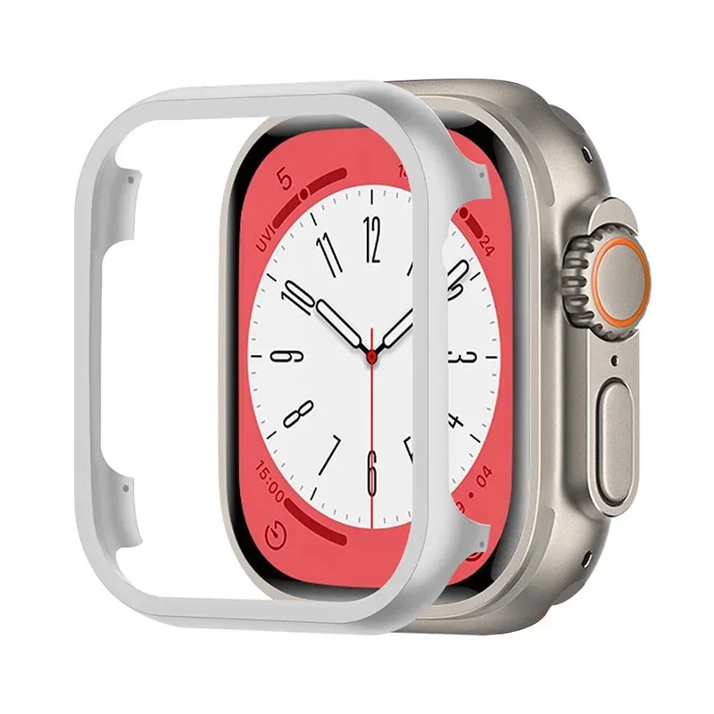 Bumper shell for Apple Watch Ultra 2 49mm 45mm 41mm 44mm 40mm 42mm 38mm Aluminum Alloy Case for iWatch Series 9 8 7 6 5 4 3 SE 2