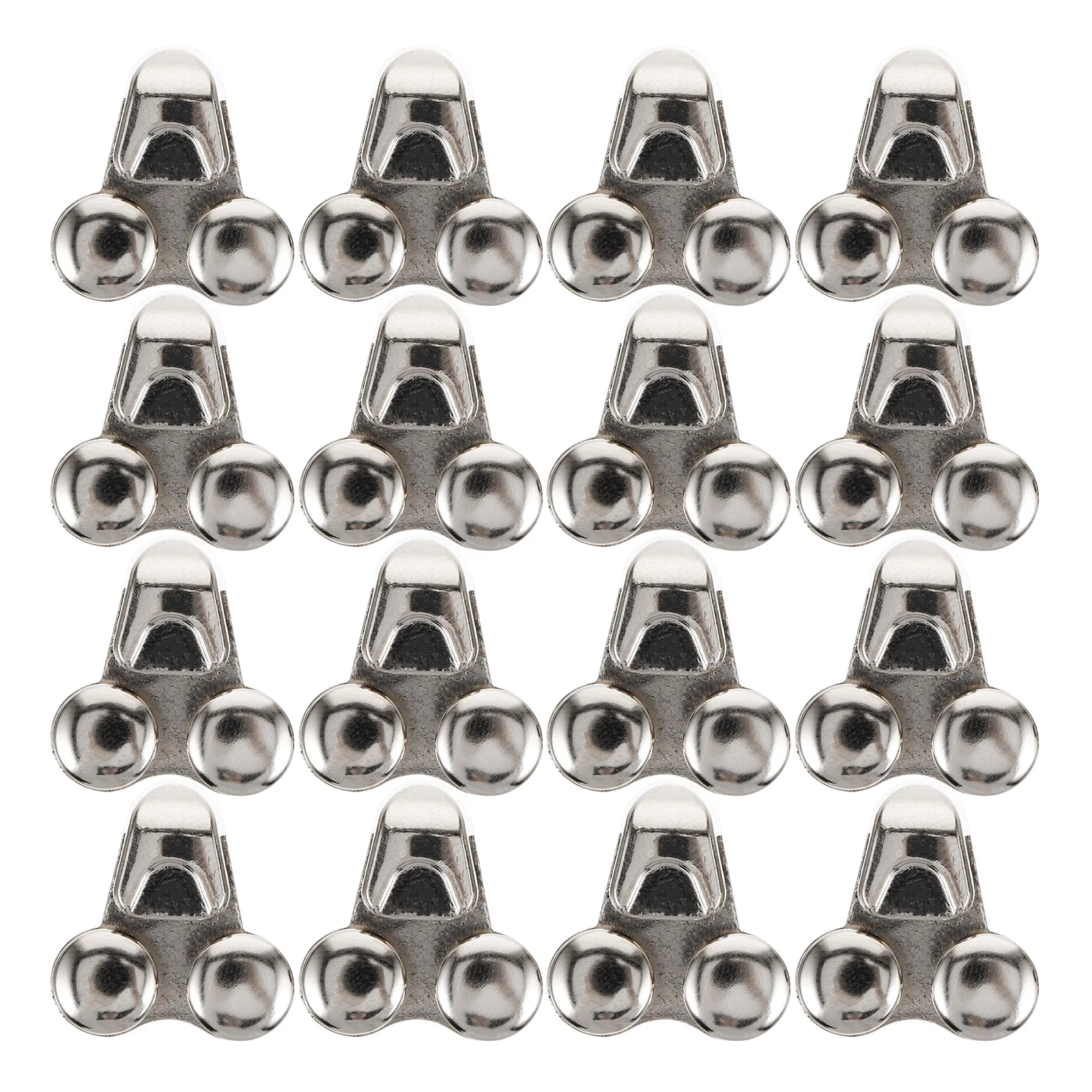 

20pcs Silver Double Hole Shoe Buckles Alloy Fittings Repair Durable Portable Sports Boots Accessories Shoelace Supplies