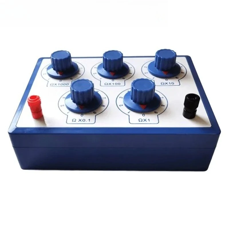 J2361 Resistance Box Precision Variable Decade Resistor 0-9999.9 Resistance Meters for Physical Teaching Electrical Instruments
