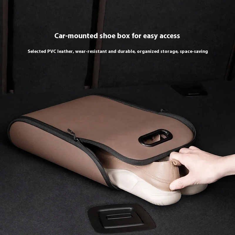 

Car-mounted Shoe Box, A Magical Device for Storing Shoes in The Car, for Shoe Storage on The Co-pilot of The Car