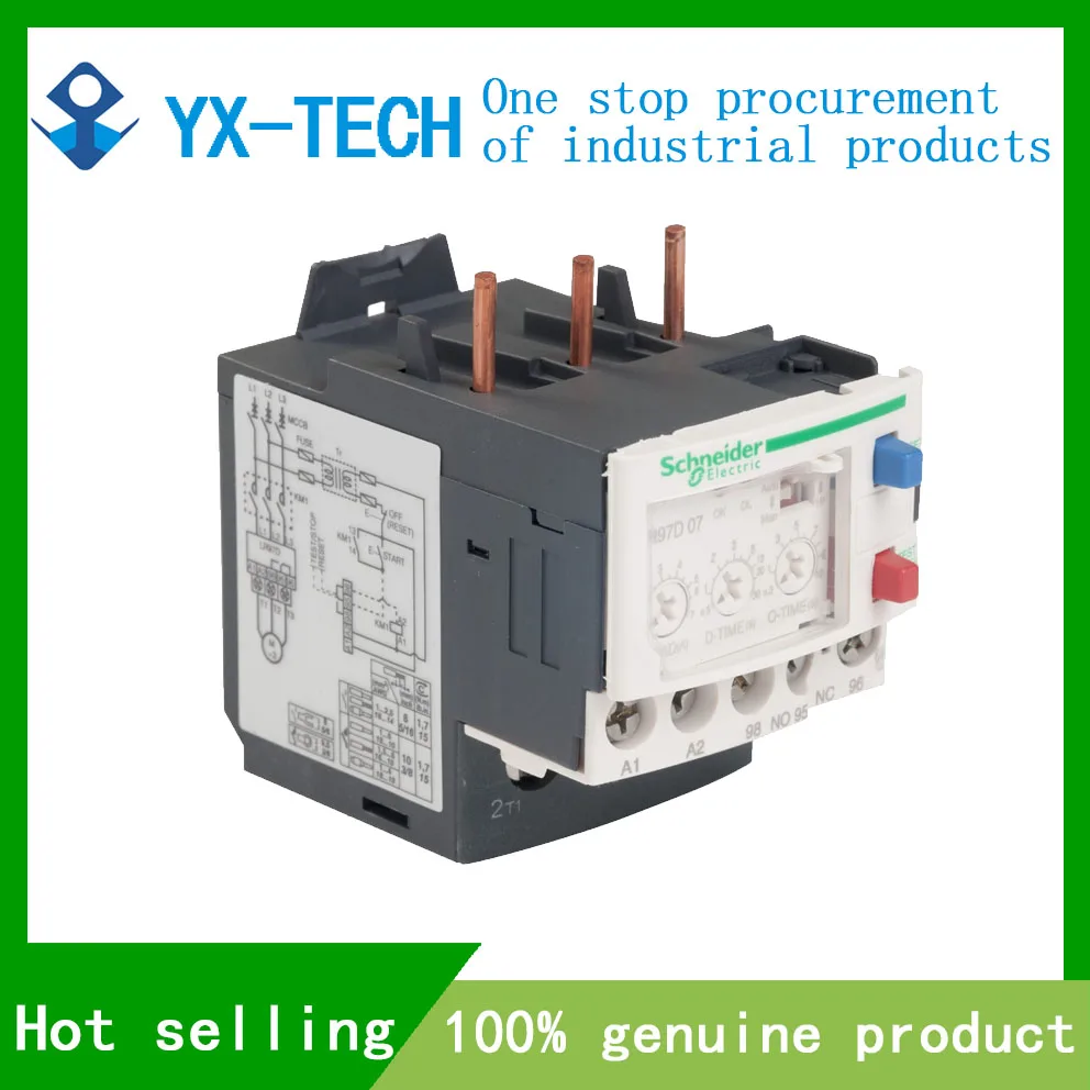 

In stock Schneider LR97D07M7 electronic overload relay for motor 1.2-7A 200-240VAC