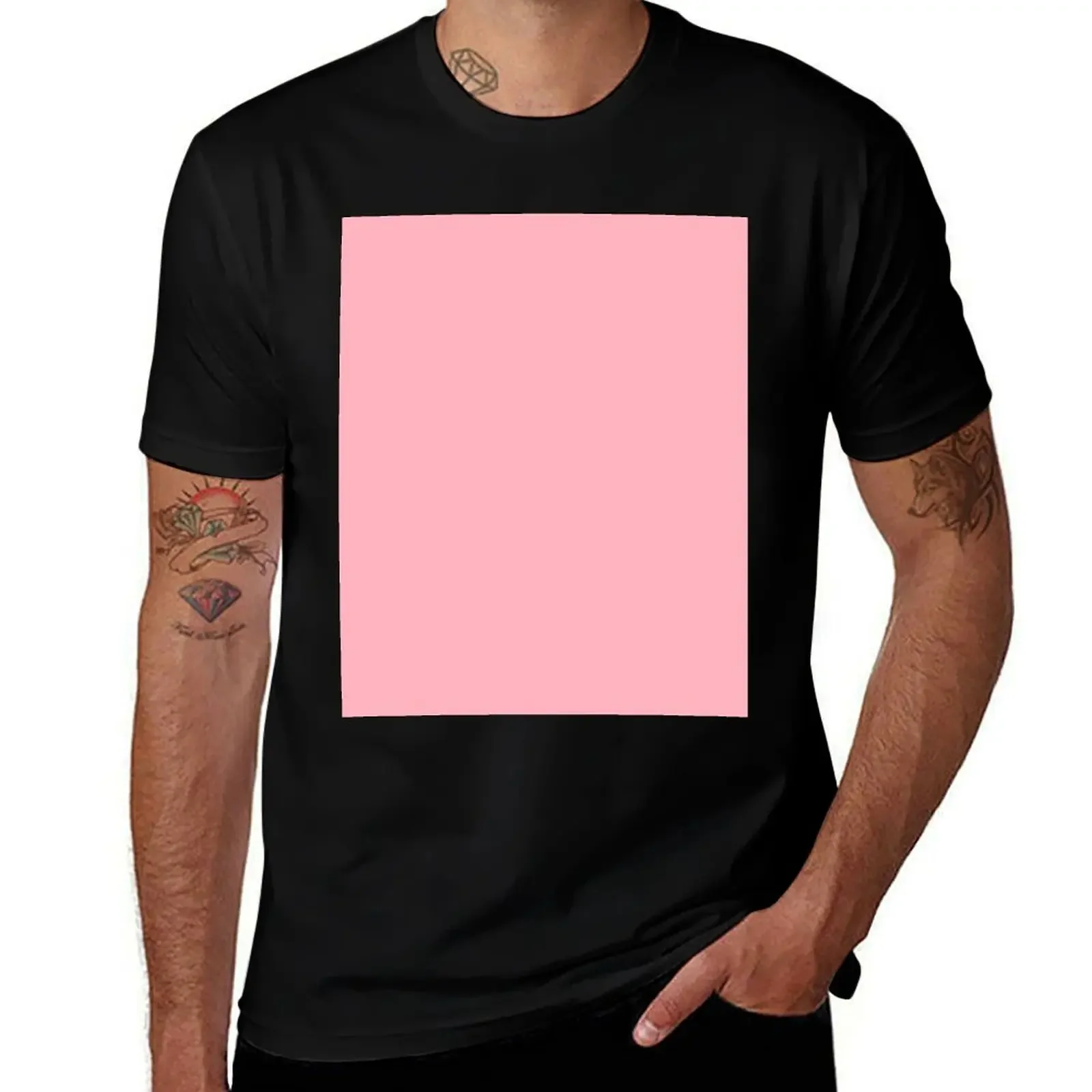 

Light Pink T-Shirt shirts graphic tees quick-drying designer shirts shirts graphic tee men