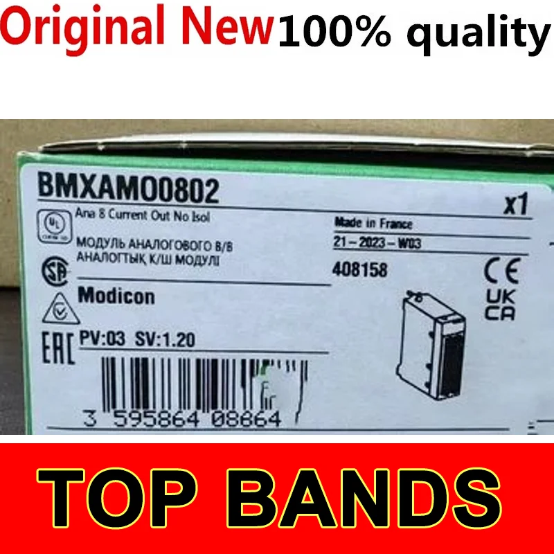 New original BMXAMO0802 RSL1PVPU BMXFCW503 BMXAMI0810 SR2USB01 METSEPM5110 BMXDDO3202K BMXDDI3202K BMXDDO6402K BMXFCW303 M