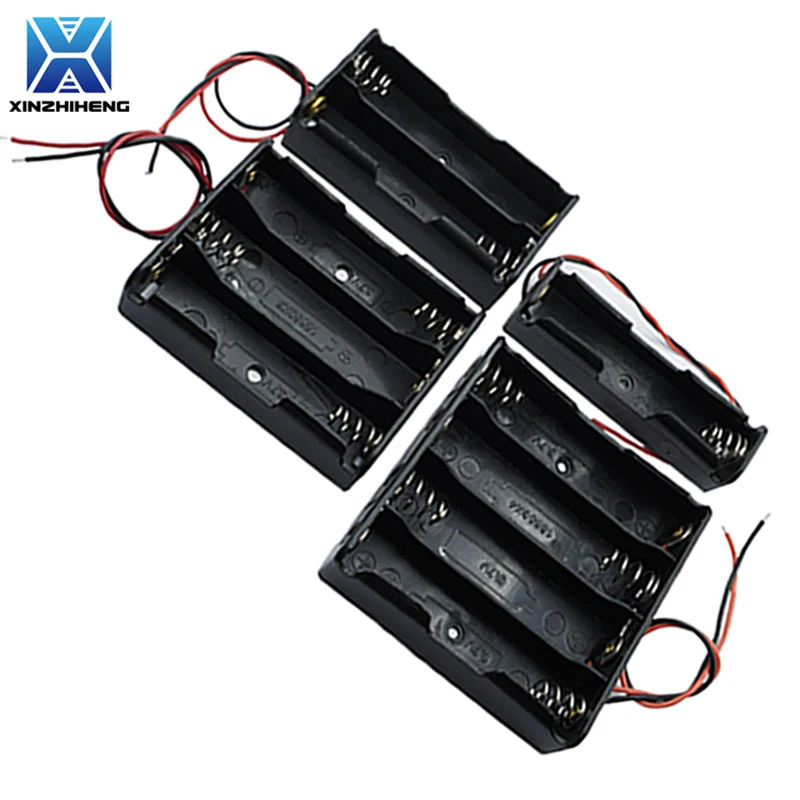 1pcs DIY 3.7V Series Circuit For 1 2 3 4 Way 18650 Battery Slots Battery Box Holder With Wire Lead But Without A Lid