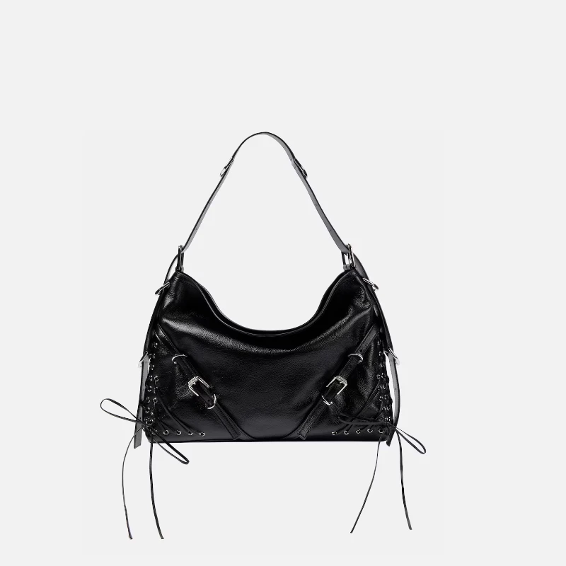 2024 Fashion Trend Large Capacity Black Handbag Luxury Designer Shoulder Bag for Women High Quality PU Leather Crossbody Bag