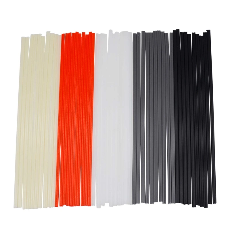 

100 Pieces Plastic Welding Rods PP/PVC/PPR Plastic Welder Repair Rods For Car Bumpers And Daily Plastic Repair