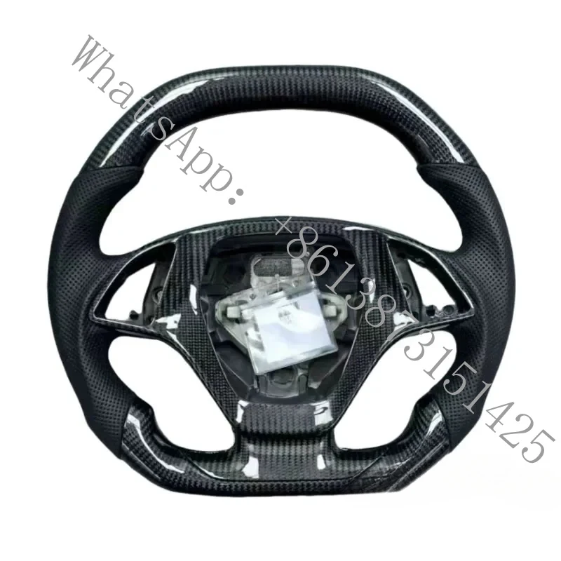 

Подходящее для прямой продажи перфорированное кожаное рулевое колесо из углеродного волокна для автомобиля