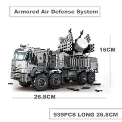 WW2 Armored Air Defense System 939PCS Military series Building Blocks Soldier weapons Bricks For Children's Gift