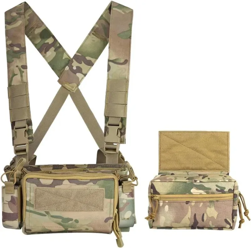 

Tacticalband Hunting Tactical Vest Magazine Pouch Modular Chest Rig Set Drop Pouch 3PCS Mag Insert Set