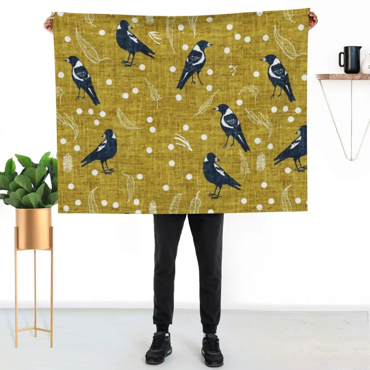 Magpie Season Throw Blanket Bed covers Softest Nap Bed Fashionable Weighted Giant Sofa Blankets