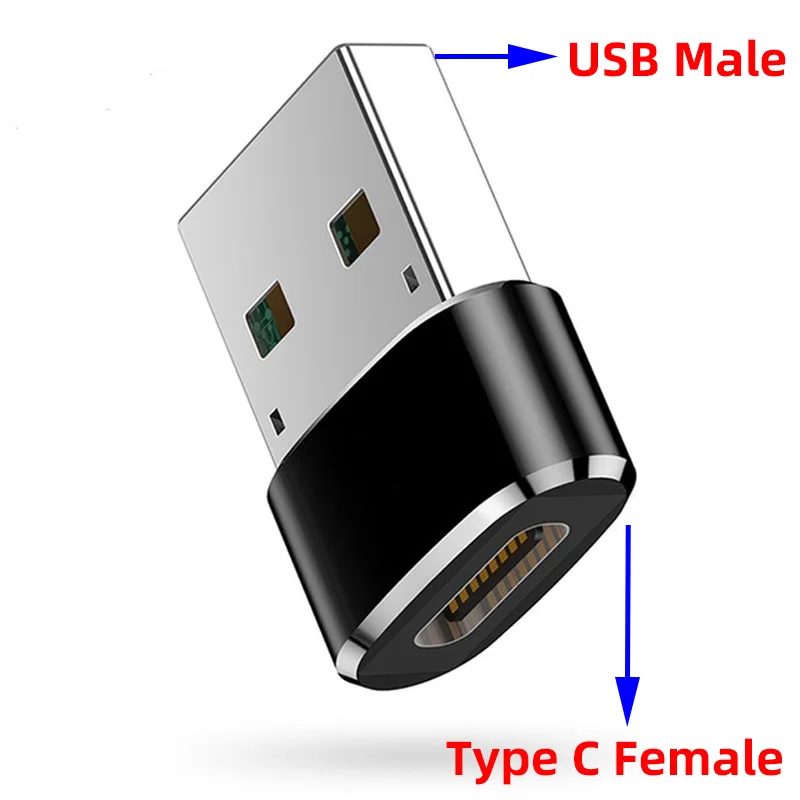 USB Type C OTG Adapter USB 3.0 Male To Type C Female Cable Converters for Macbook Samsung S10 Huawei USB To Type-c OTG