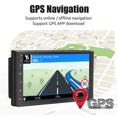 ESSGOO 7-10 дюймовый автомобильный мультимедийный плеер с Android Auto и Carplay — пример использования