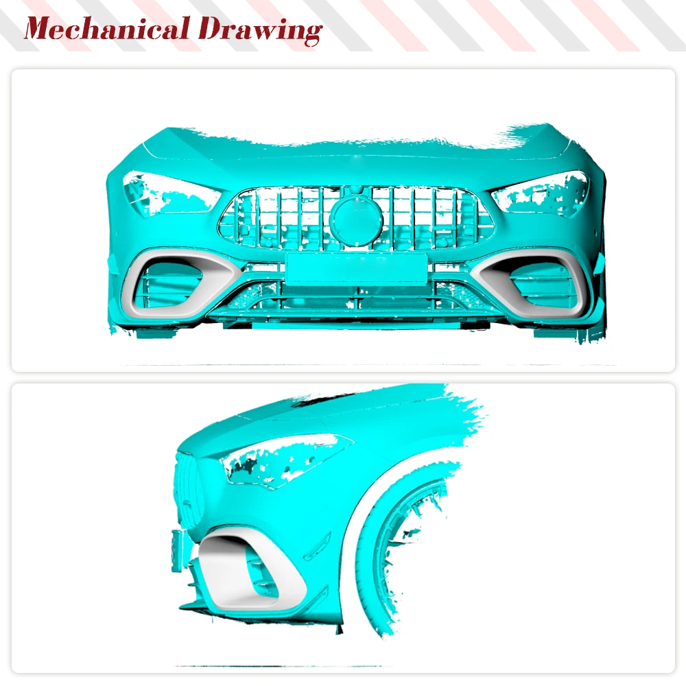 Car Front Canards for Mercedes-Benz CLA Class W118 C118 AMG CLA35 CLA45 2020-2022 Carbon Fiber Air Vent Outlet Cover