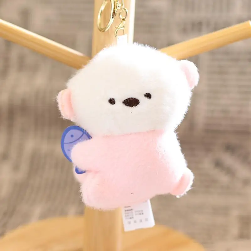 

10cm Cartoon Sea Otter Plush Doll Pendant Creative Stuffed Animal Doll Keychain Bag Charm Hanging Decoration Birthday Gifts