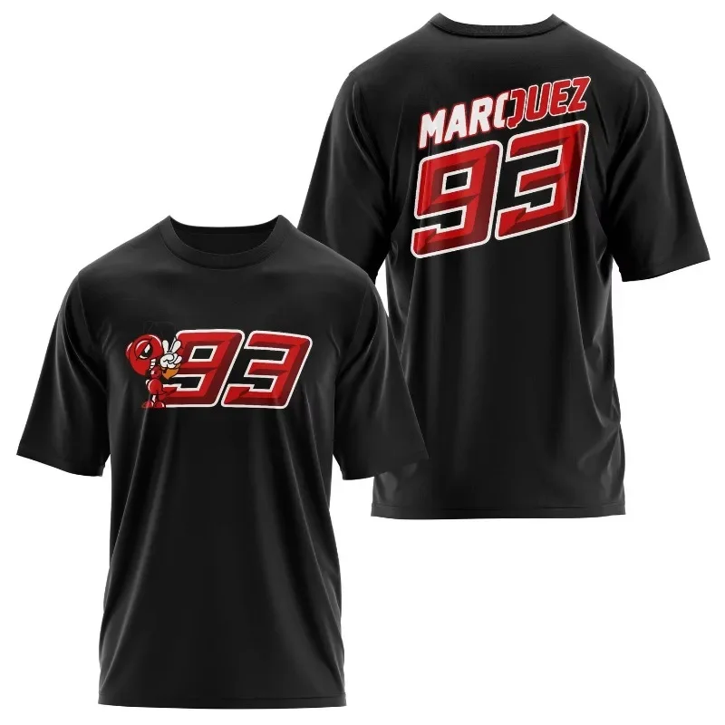 

Marc Marcez Motorcycle Racer Мужская футболка с коротким рукавом Летний топ Y2K Уличная одежда Высококачественная Модная Удобная Модная