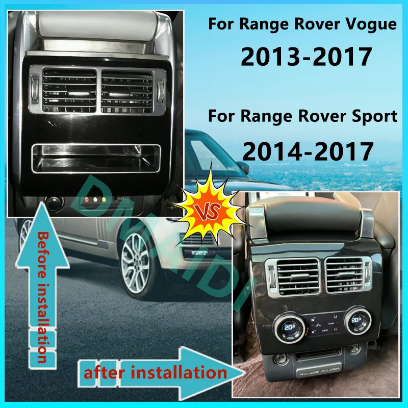 For Land Rover Range Rover Vogue Sport 2013-2017 Rear Air Conditioning Screen Frame Vent Panel Frame Trim Styling Cover