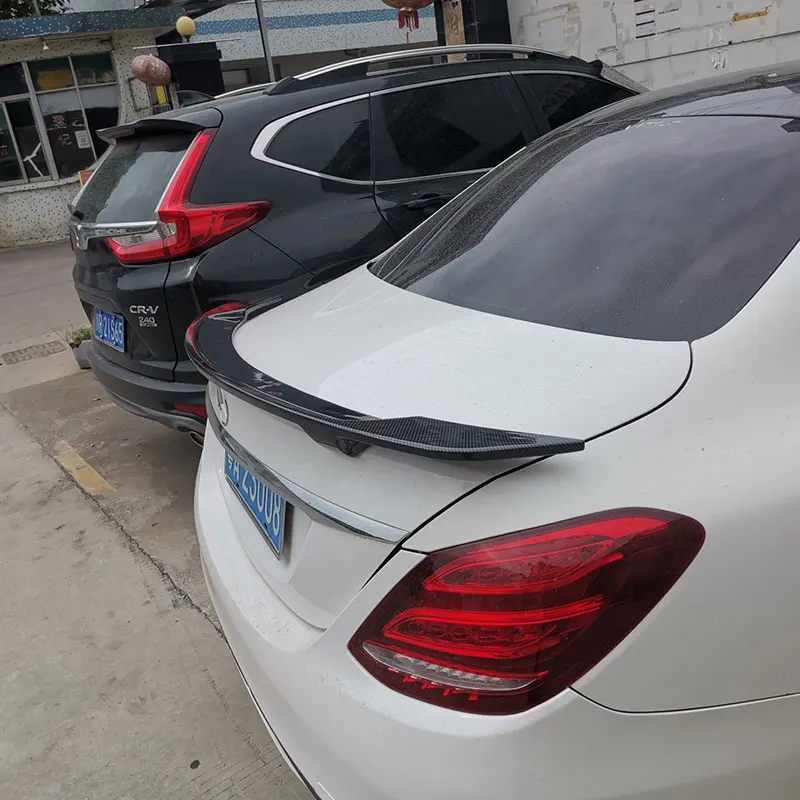 New Design For Mercedes-Benz C-Class W205 Spoiler 4-Door C63 AMG C200 C250 C350 RT Style ABS Material Roof Spoiler 2015 -2021