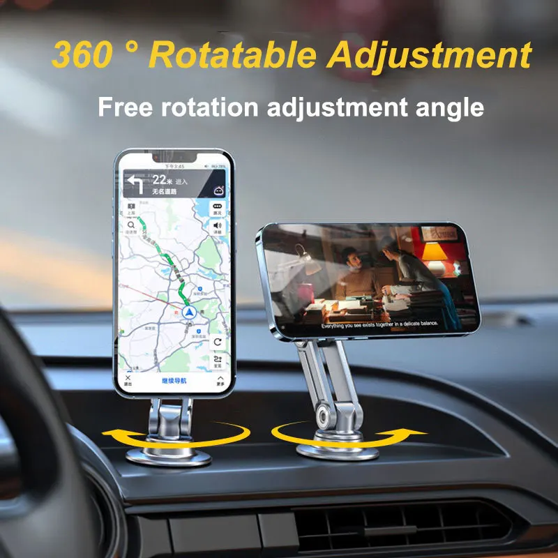 Universal 360 Degree Rotation Magnetic Car Phone Holder Stand For iPhone 14 13 Pro Max Samsung Huawei Mobile Phone Mount In Car