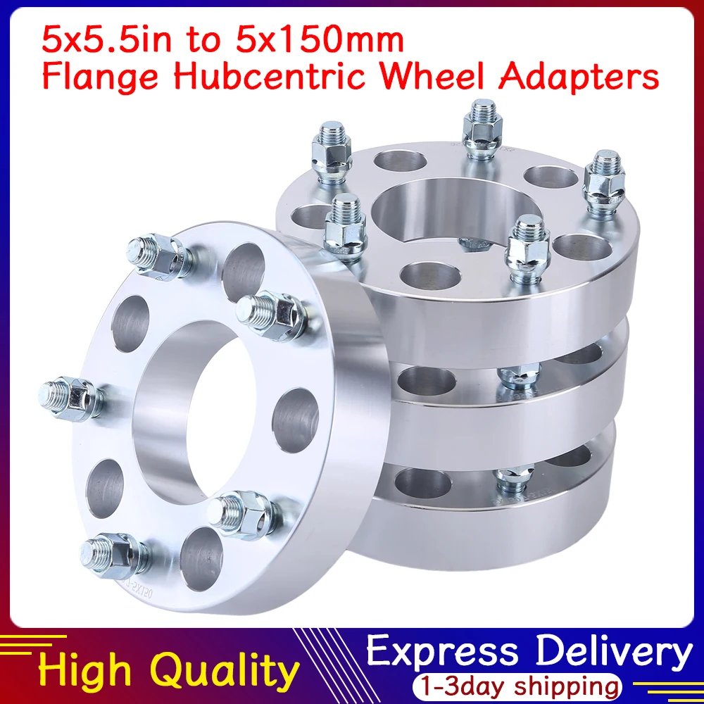 4PCS Flange Hubcentric Wheel Adapter Spacers 1.5inch Hub Centric Wheel Adapter with 14x1.5 Thread Pitch for Tundra Wheels OnRAM