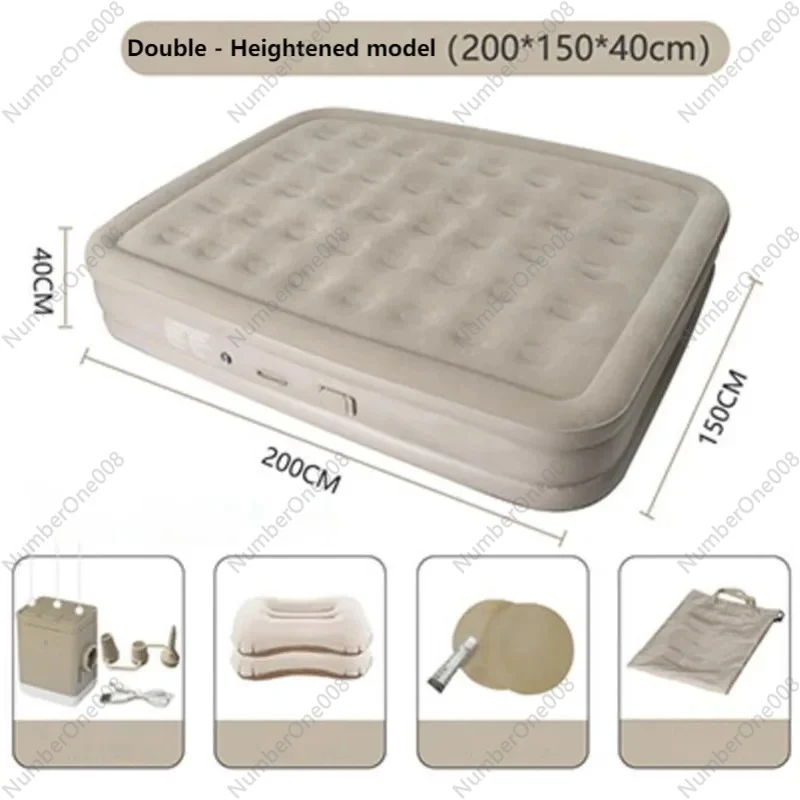 Inflatable Bed Household Lunch Break Air Cushion Bed Outdoor Camping Leisure Floor Laying Elevated And Thickened Single