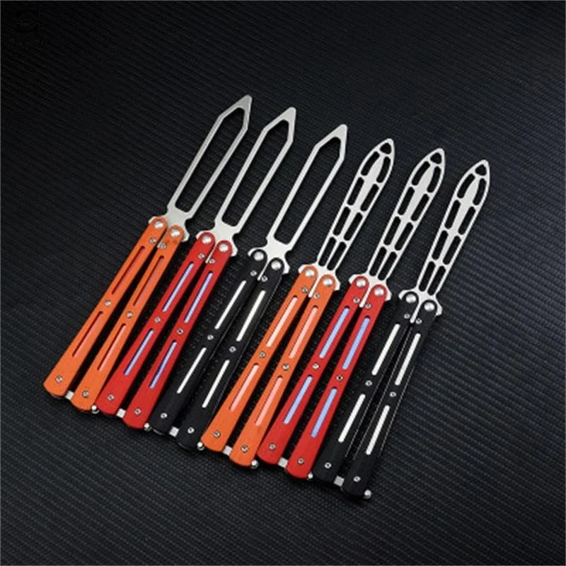 Butterfly Training Knife Coach KnifeCamping Outdoors Multi-Tool Knife G10 Tool Holder 3CR13Mov Blade Not Edged Portable Novice