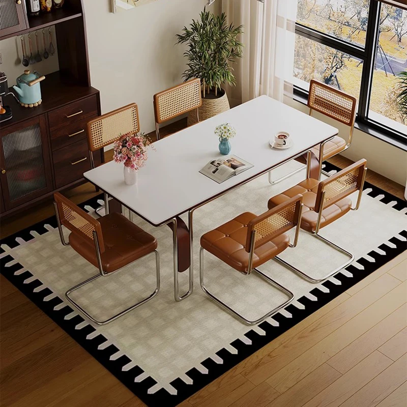 

Storage Modern Dining Table Vintage Premium Aesthetic Elegant Dining Tables Unique Design Esstisch Living Room Furniture