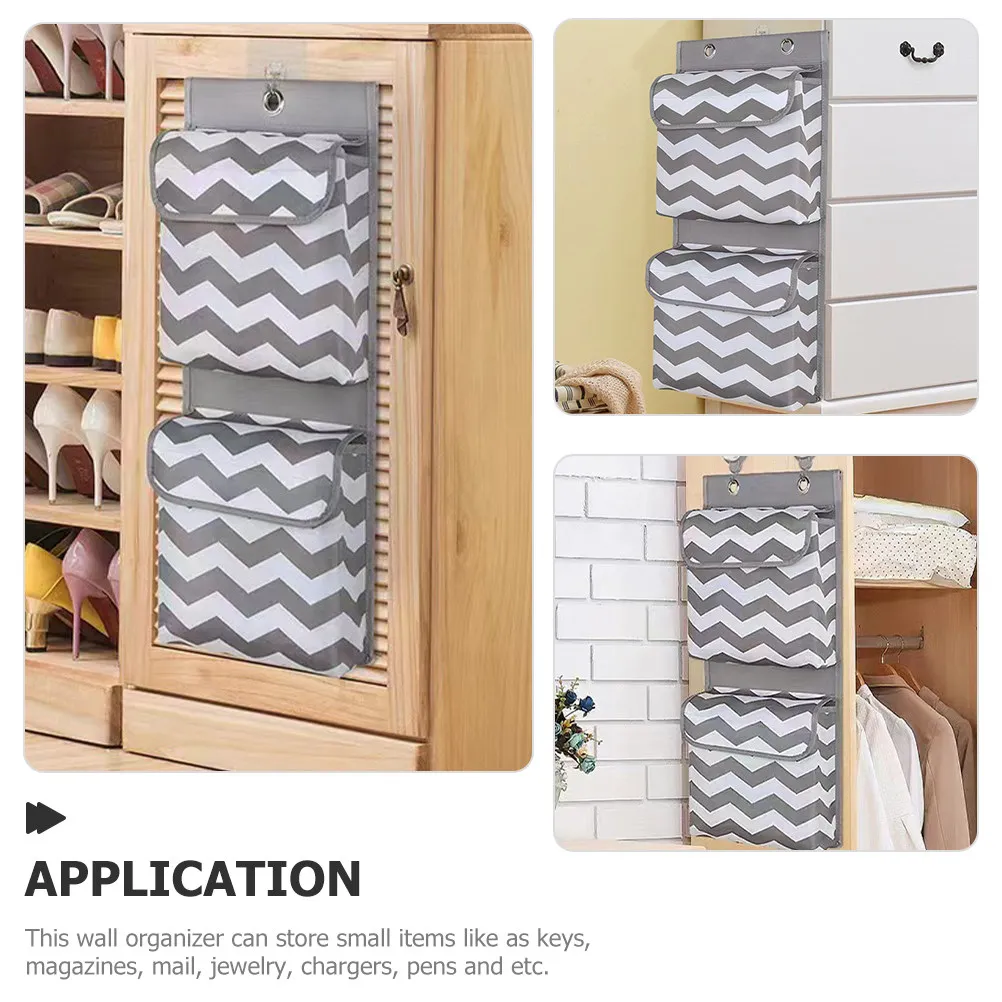 Waterproof Oxford Cloth Over-Door Storage Bag – Large Capacity Wall Hanging Organizer for Bedroom